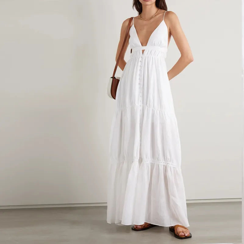 ¿Por qué cada vez más compradores eligen el vestido casual de cuello en V en capas largas casuales?